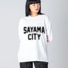 JIMOTO Wear Local Japanの狭山市 SAYAMA CITY ビッグシルエットロングスリーブTシャツ