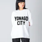 JIMOTO Wear Local Japanの米子市 YONAGO CITY ビッグシルエットロングスリーブTシャツ