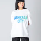 JIMOTO Wear Local Japanの足利市 ASHIKAGA CITY ビッグシルエットロングスリーブTシャツ