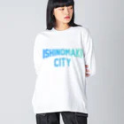JIMOTO Wear Local Japanの石巻市 ISHINOMAKI CITY Big Long Sleeve T-Shirt