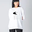 猫社謹製の狐の窓 ビッグシルエットロングスリーブTシャツ