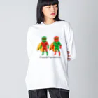 ムエックネのピーマン&パプリカマン Big Long Sleeve T-Shirt