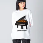 DRIPPEDのGRANDPIANO-グランドピアノ- ビッグシルエットロングスリーブTシャツ