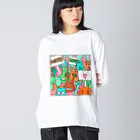 cementmilk WEBショップの毎日イラストセレクション No.002 ビッグシルエットロングスリーブTシャツ