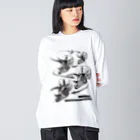 segasworksのTriceratops prorsus growth series Big Long Sleeve T-Shirt