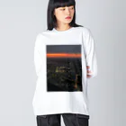 gooynnのTOKIO夜景 ビッグシルエットロングスリーブTシャツ