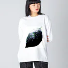 GreenTeaBreakのLeaf duo tone Big Long Sleeve T-Shirt