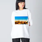 Ba-daのとかいのまち Big Long Sleeve T-Shirt