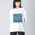 Art Baseのクロード・モネ / 睡蓮 / waterlilies / 1906 / Claude Monet ビッグシルエットロングスリーブTシャツ