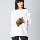 友希（ゆき）のモイちゃん2 ビッグシルエットロングスリーブTシャツ