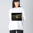 文鳥生活のてのひら文鳥もんちゃん Big Long Sleeve T-Shirt