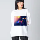 さきちゃんのおみせのLIVE！LIVE！LIVE！ ビッグシルエットロングスリーブTシャツ