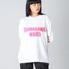 JIMOTO Wear Local Japanの品川区 SHINAGAWA WARD ビッグシルエットロングスリーブTシャツ