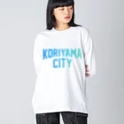 JIMOTO Wear Local Japanの郡山市 KORIYAMA CITY Big Long Sleeve T-Shirt