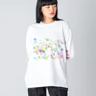 ヒラエイのアルファベットと数字の洪水４ Big Long Sleeve T-Shirt