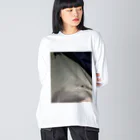 fukazauのロンTin火種で焦がしたロンT Big Long Sleeve T-Shirt