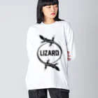 DRIPPEDのLIZARD-トカゲ- ビッグシルエットロングスリーブTシャツ