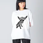 パピコチャンネルショップの宇宙人パピコさん Big Long Sleeve T-Shirt