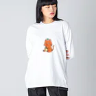 galleryMのたねニャン Big Long Sleeve T-Shirt