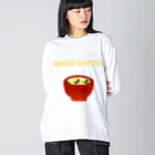 藻っこのOMISO-SHIRU！！ ビッグシルエットロングスリーブTシャツ