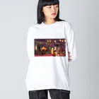 ハッピースマイルの猫カフェ Big Long Sleeve T-Shirt