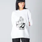 Cutie x Cutie Vancouverのバンクーバーの猫たち Big Long Sleeve T-Shirt