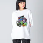 みどりいろ通信のJCT-ジャンクション- Big Long Sleeve T-Shirt