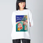 文鳥さんと仲間たちのクリスマスのおてつだいB Big Long Sleeve T-Shirt