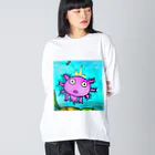 みぅ福島のユルいウーパールーパー　第2 Big Long Sleeve T-Shirt