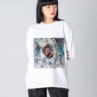 アオムラサキのSide Face 003 Big Long Sleeve T-shirt