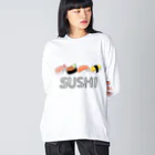 Sugar Ginger CookieのSUSHI. ビッグシルエットロングスリーブTシャツ