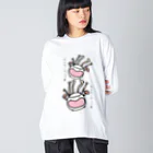 ダイナマイト87ねこ大商会の菌類サンバ Big Long Sleeve T-Shirt