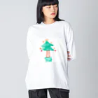 カラフルなすげー店のクリスマスツリー Big Long Sleeve T-Shirt