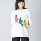 みなとまち層のカモノハシ・カラー2 ビッグシルエットロングスリーブTシャツ