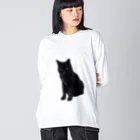 黒猫のふくちゃんの黒猫のふくちゃん Big Long Sleeve T-Shirt