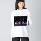 長与 千種 Chigusa Nagayoのマーベルドッグス笠地蔵 Big Long Sleeve T-Shirt