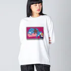 かわいいですよねの奇抜なサメ　SK Big Long Sleeve T-Shirt