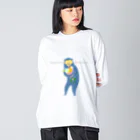 おみやげやの花束かかえたマレーグマ Big Long Sleeve T-Shirt