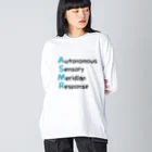 KANAZAWAのASMR「Autonomous Sensory Meridian Response」 ビッグシルエットロングスリーブTシャツ