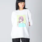 tillit.tokyoのチェリーちゃん ビッグシルエットロングスリーブTシャツ