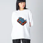 SYOKENのカバとカセットテープ(カラー) Big Long Sleeve T-Shirt