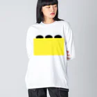 inko andの黄上の黒 Big Long Sleeve T-Shirt