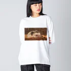 BELLAのSleepy Hedgehog ビッグシルエットロングスリーブTシャツ