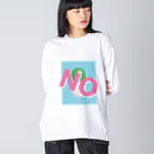 1000%のNO "D" ビッグシルエットロングスリーブTシャツ