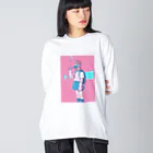 Tokuma Strangeの対コロナ女子高生 ビッグシルエットロングスリーブTシャツ