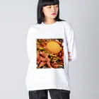 Nlgrのユッケじゃん Big Long Sleeve T-Shirt