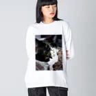 willowdenのうちの猫〜泥棒猫フェイス〜 Big Long Sleeve T-Shirt