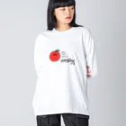 Robizouneko222のりんご秒速20435㎞ Big Long Sleeve T-Shirt