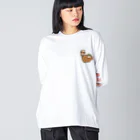 ミミズク堂　のたぬ Big Long Sleeve T-Shirt