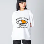 小鹿屋のおつかれーらいす 〜今夜はカレーライスよ〜 ビッグシルエットロングスリーブTシャツ